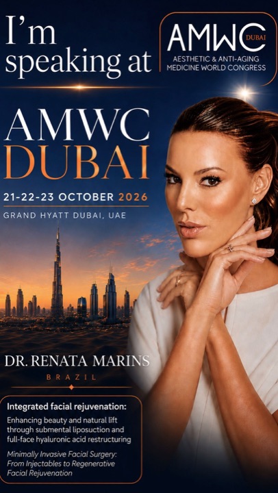 Anúncio da palestra no AMWC Dubai